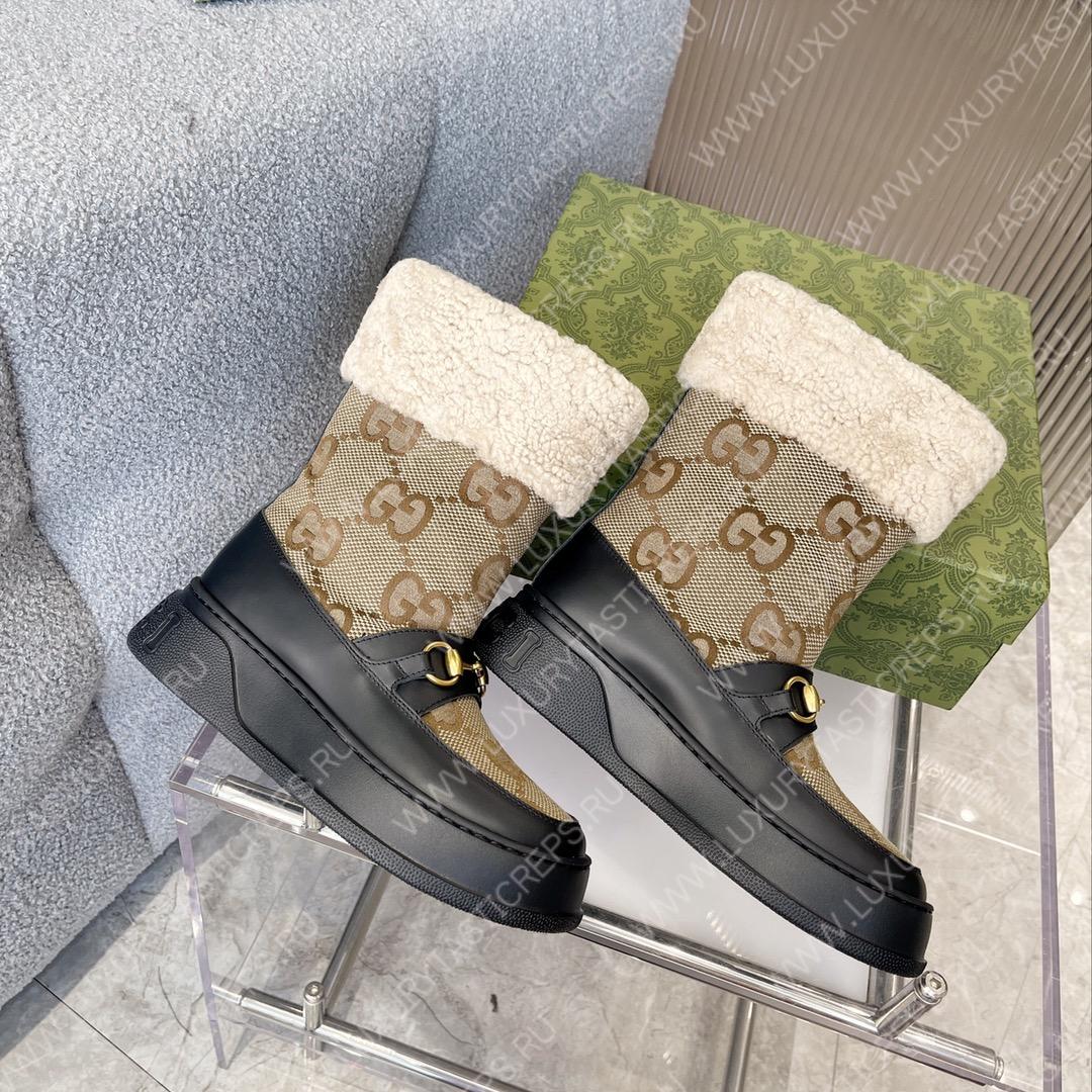 G*u*i fria wool ankle boot beige 550036