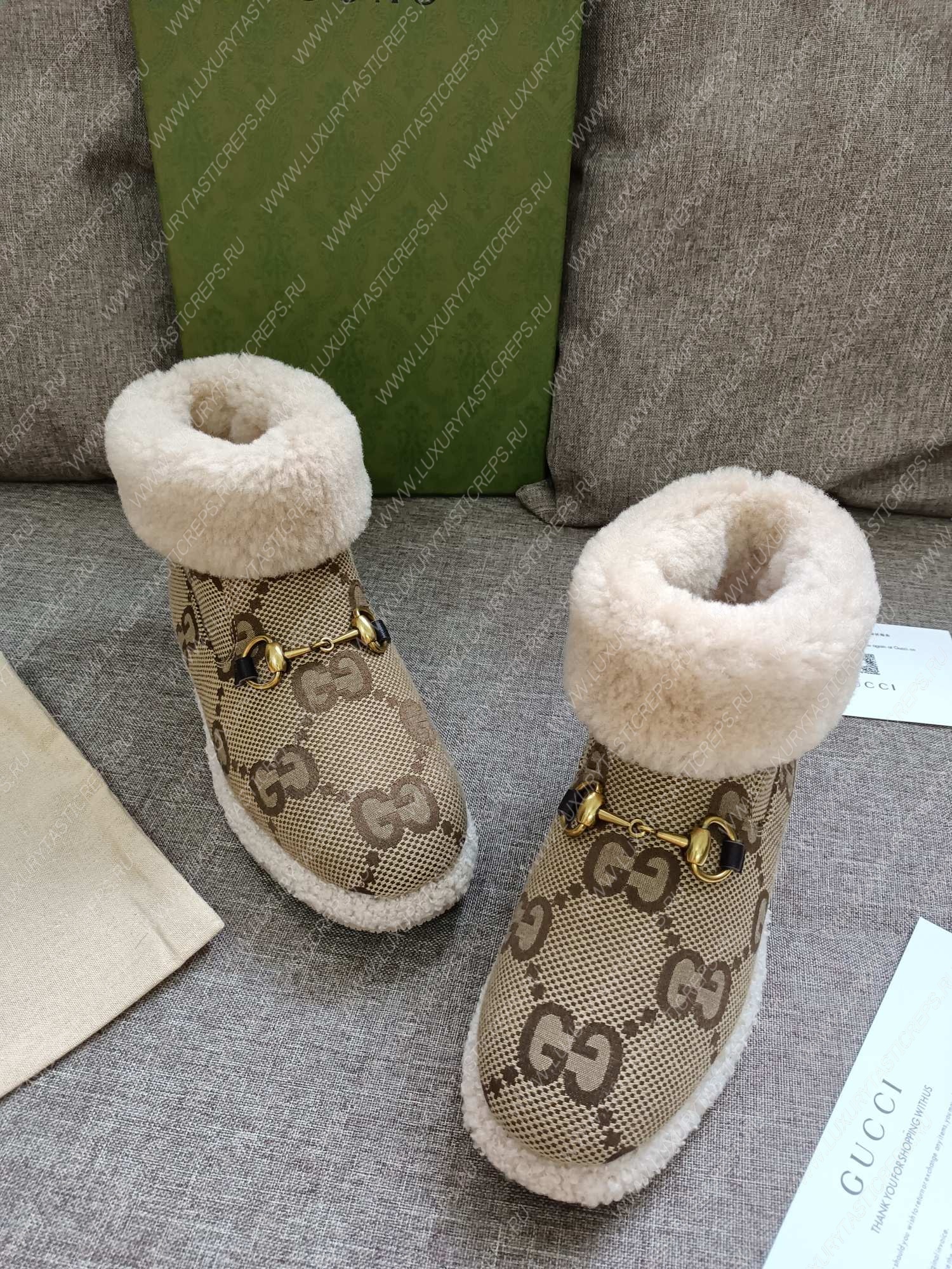 G*u*i ankle boot beige 550036