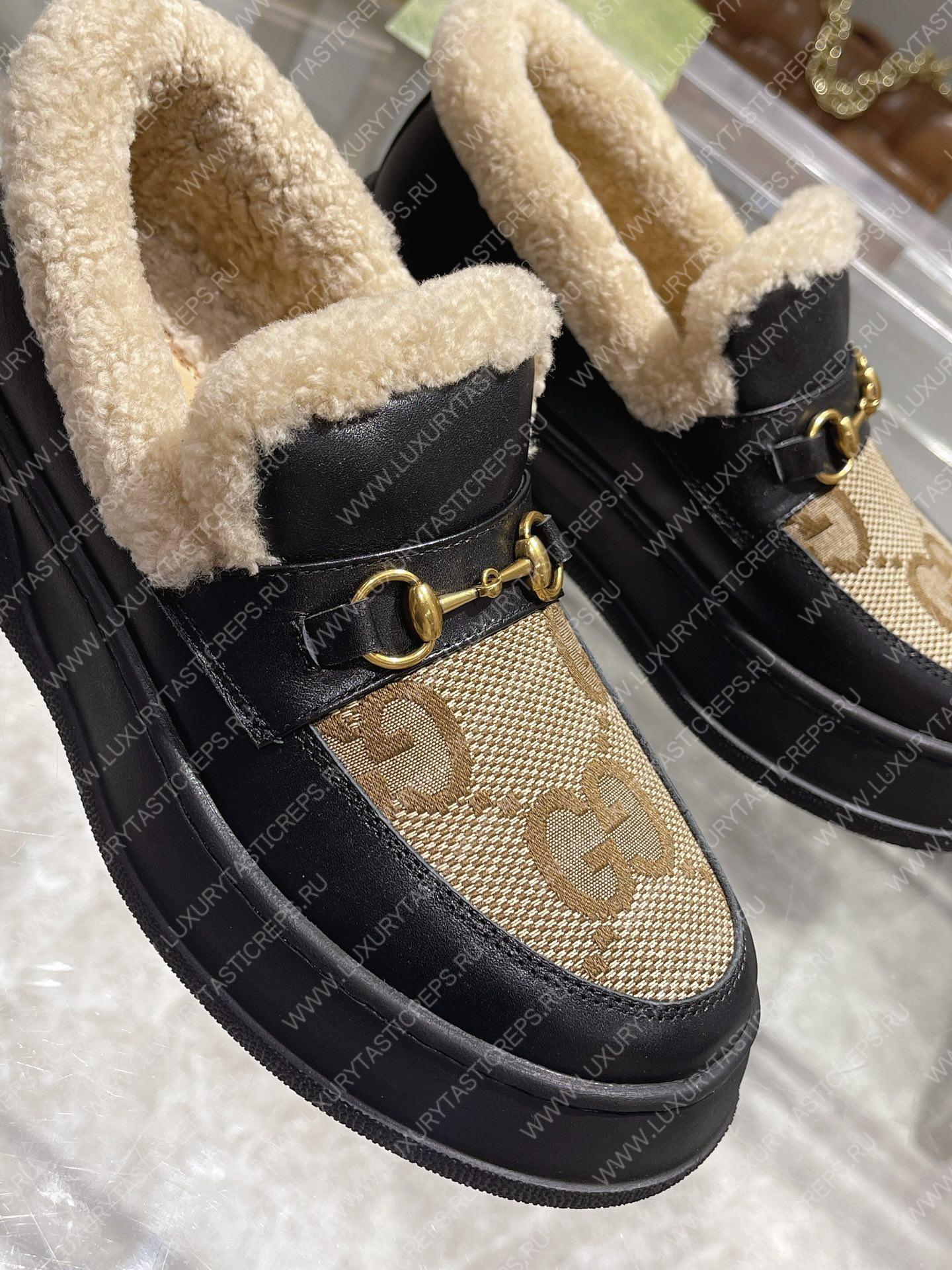 G*u*i horsebit ankle boot black 550036