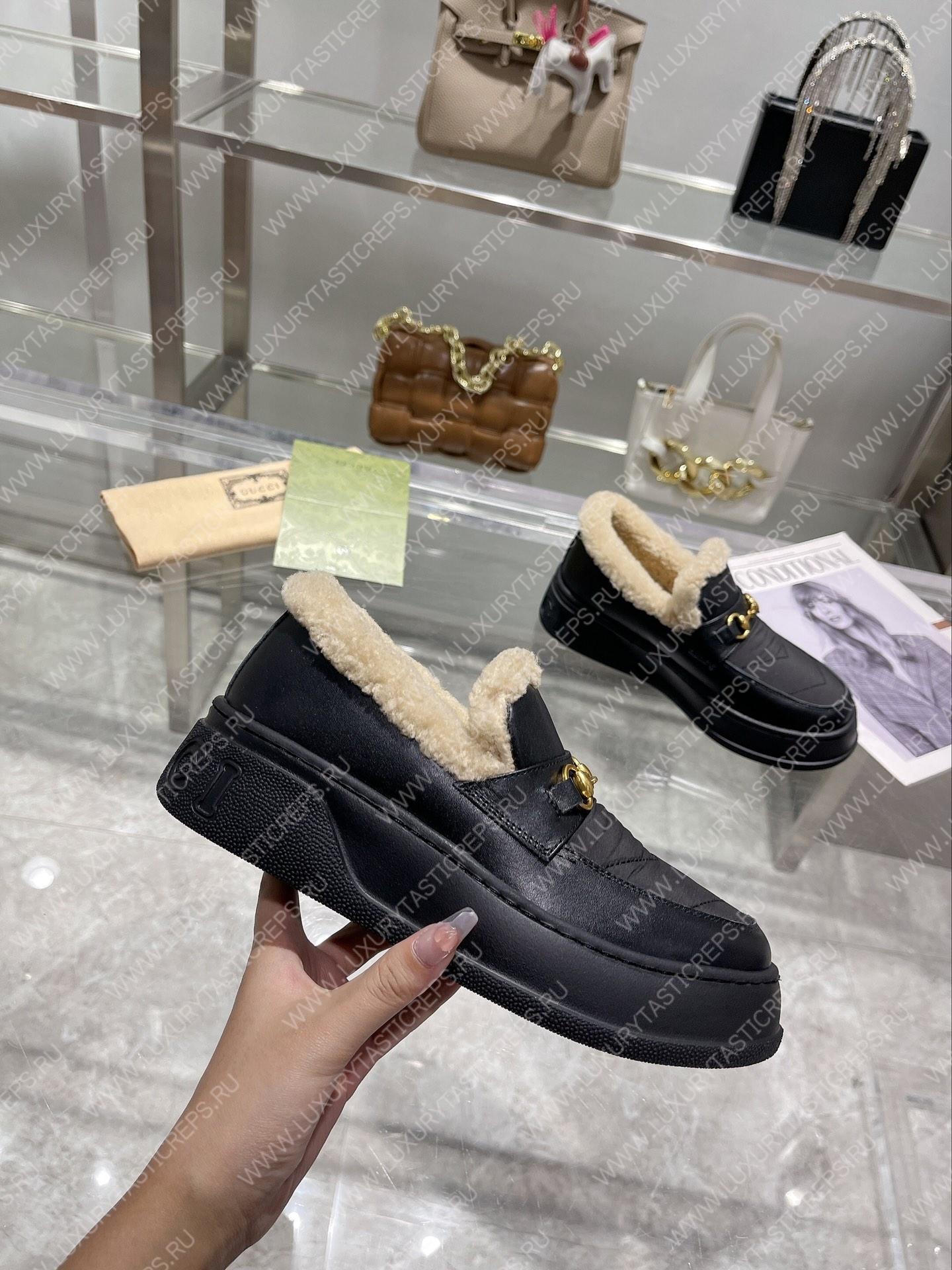 G*u*i horsebit ankle boot black 550036