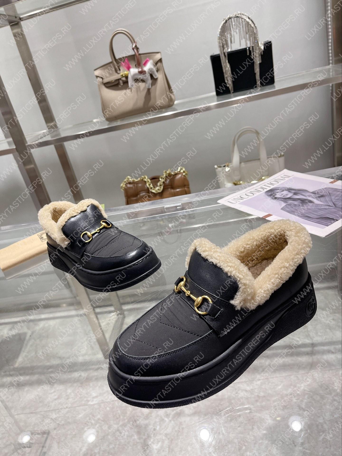 G*u*i horsebit ankle boot black 550036