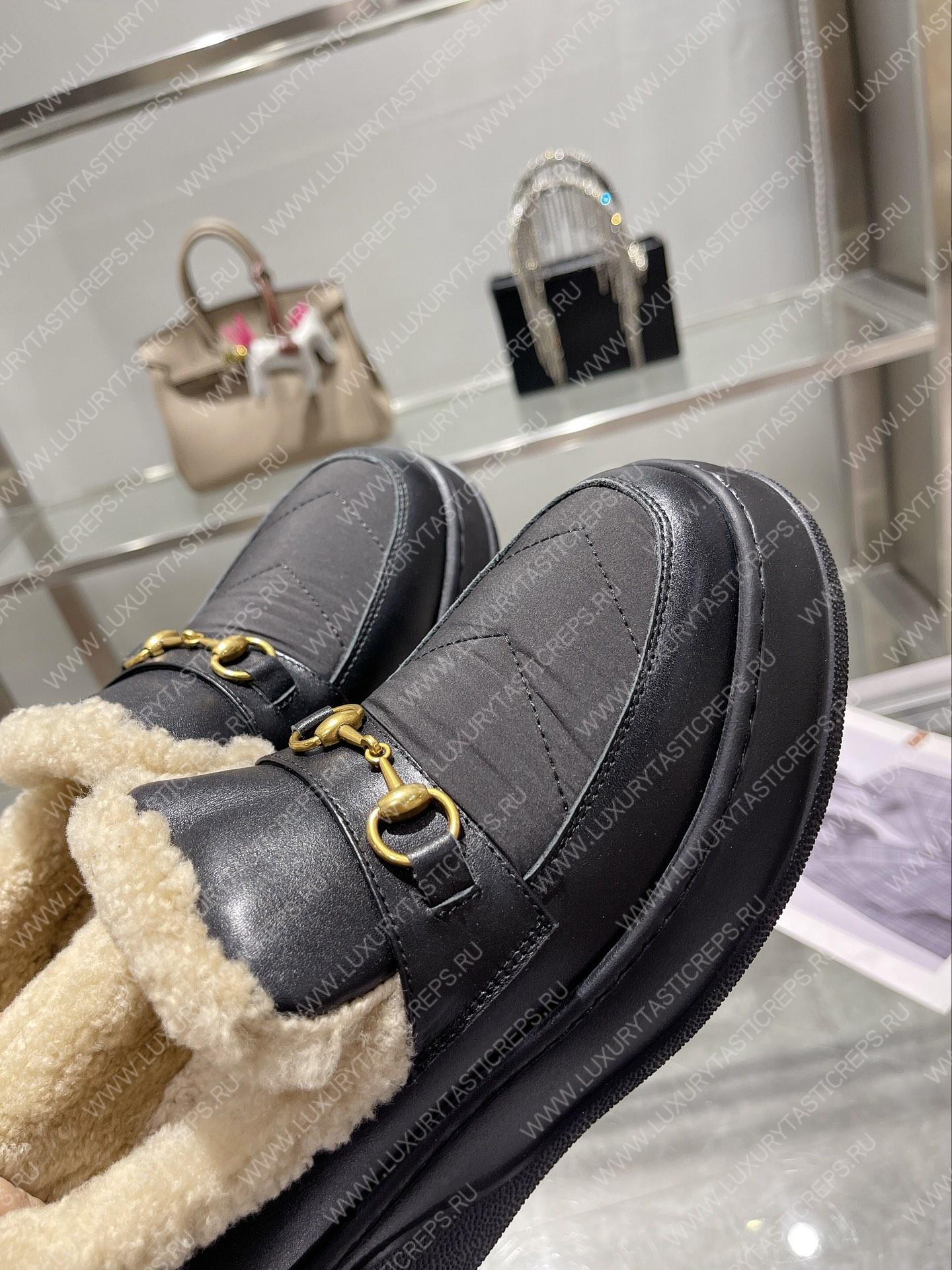 G*u*i horsebit ankle boot black 550036