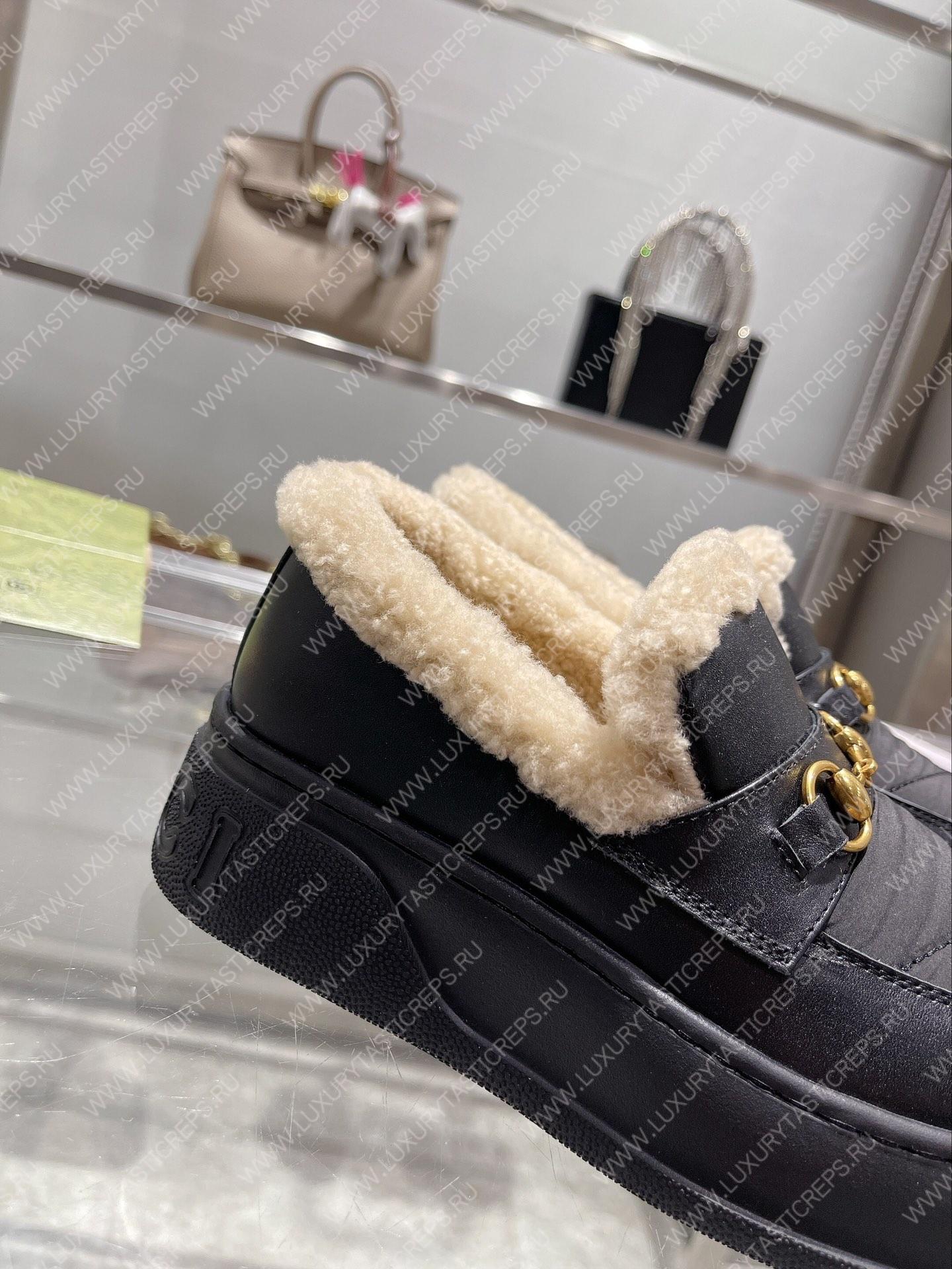 G*u*i horsebit ankle boot black 550036