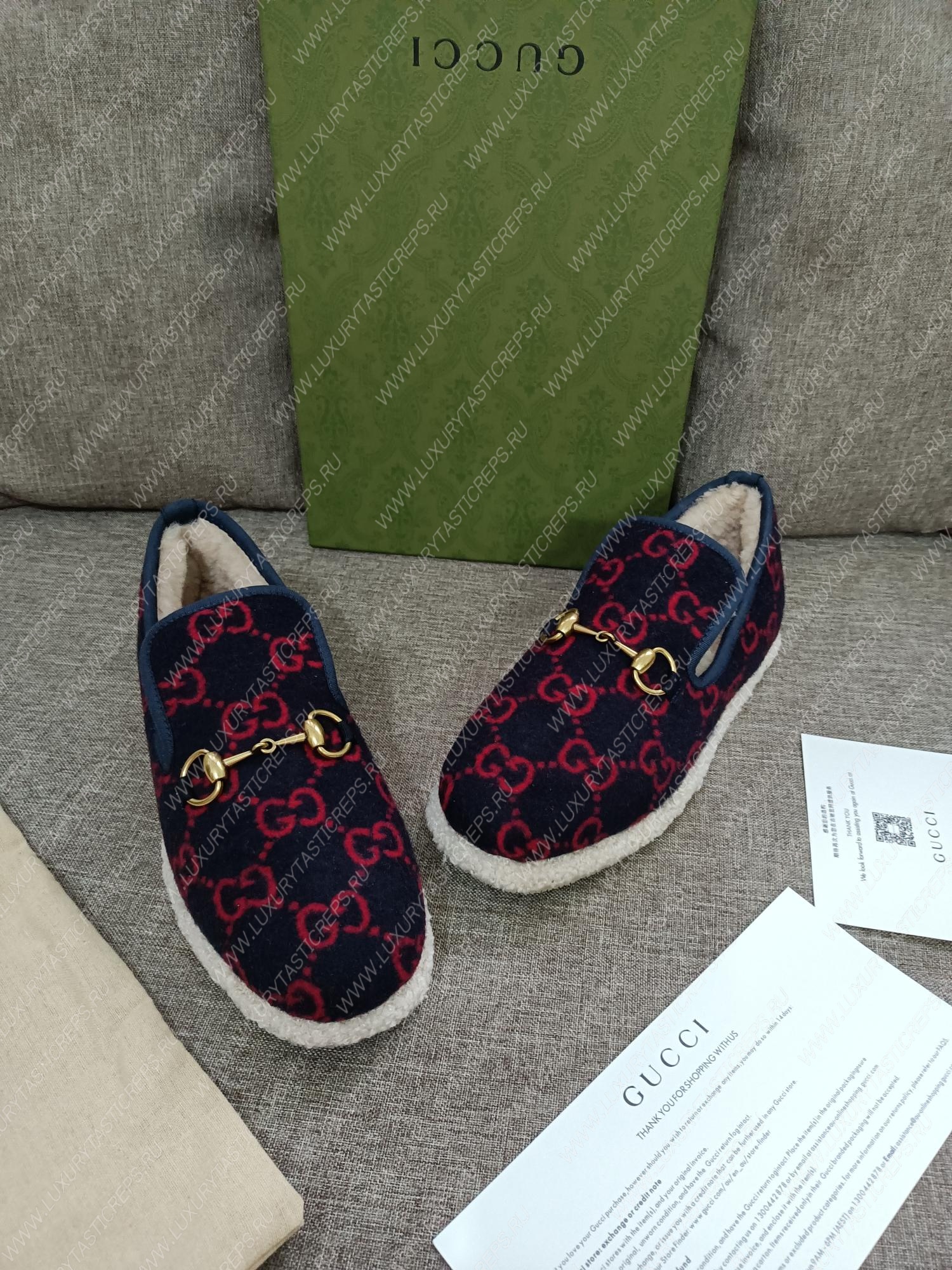 G*u*i loafer navy ‎577236