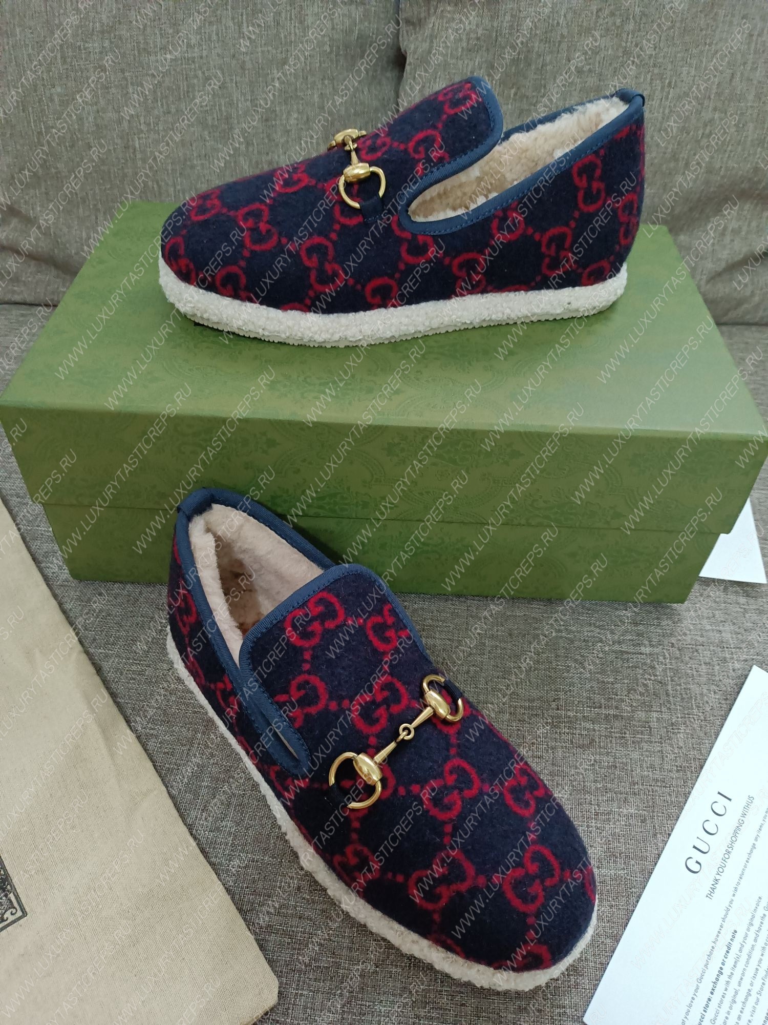 G*u*i loafer navy ‎577236