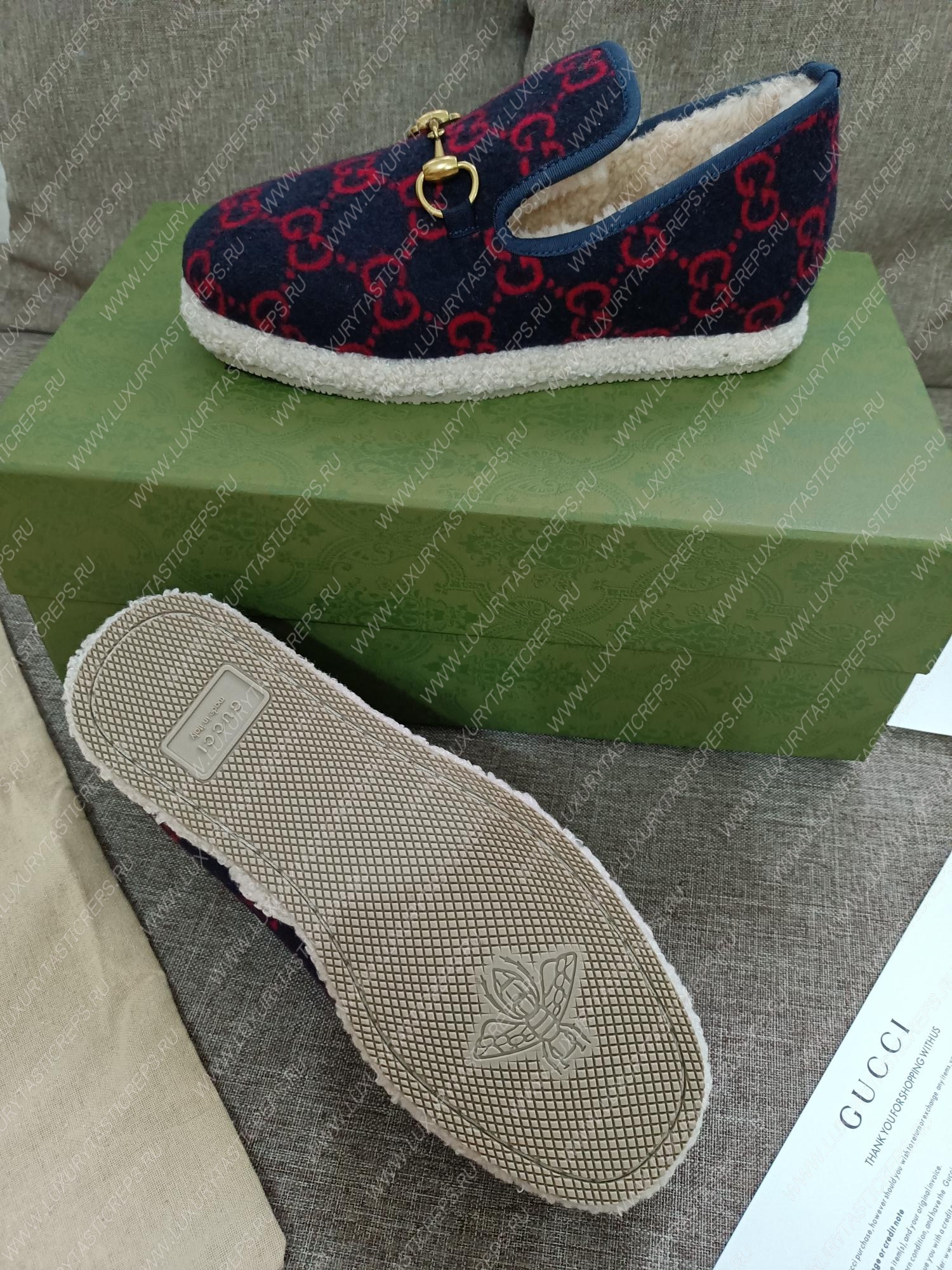 G*u*i loafer navy ‎577236
