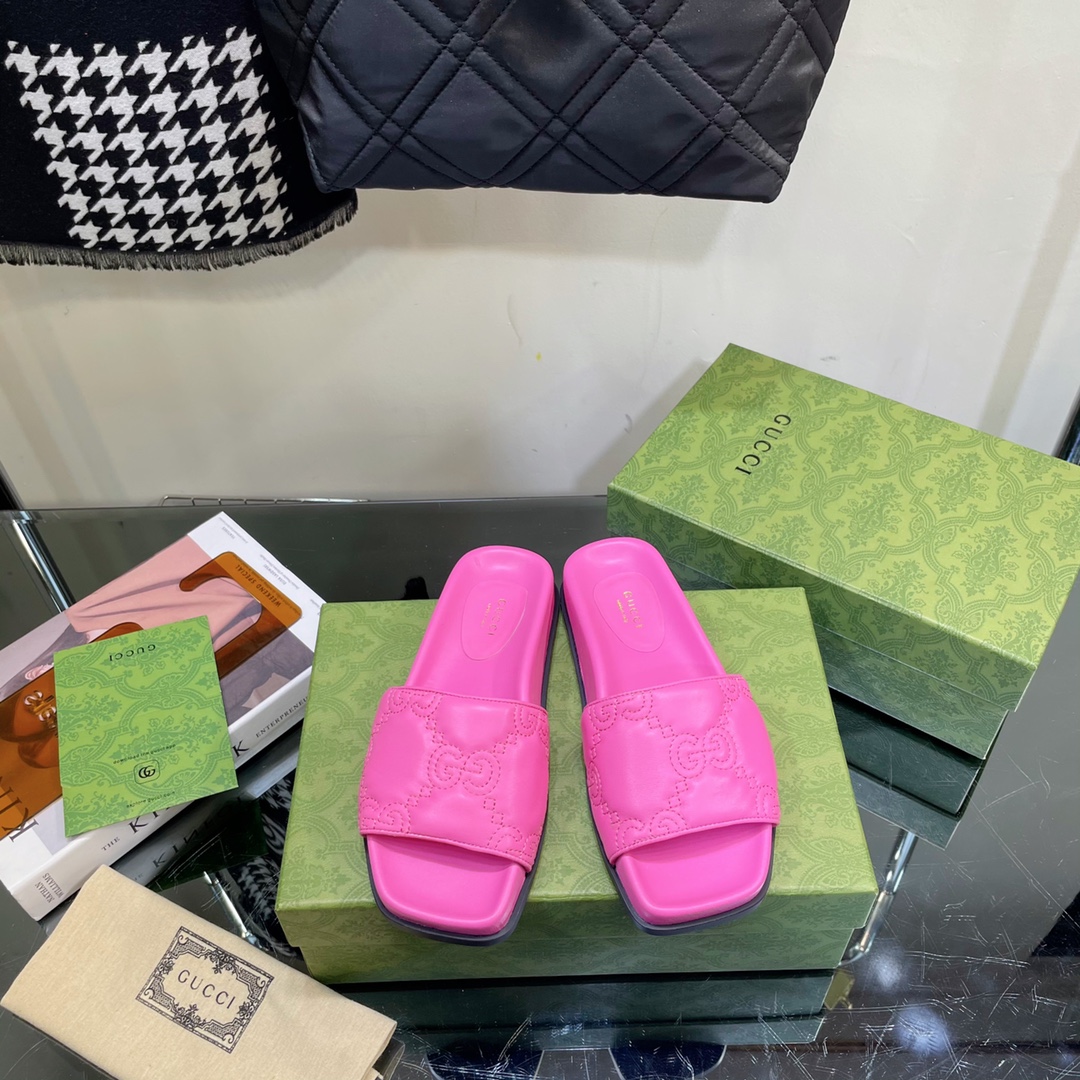 G*u*i gg slide slide bright pink 573922