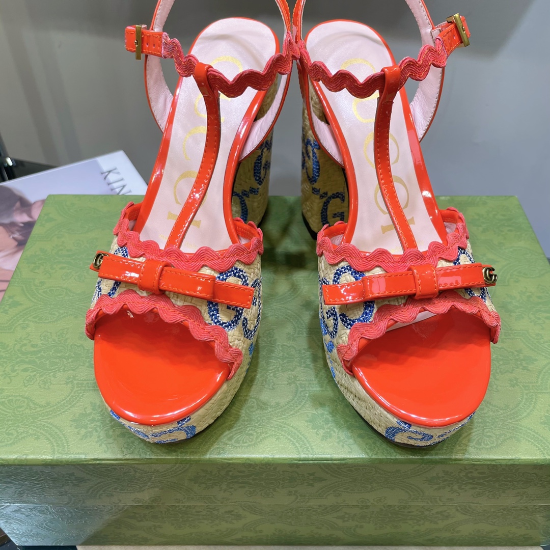 G*u*i sup*e platform sandals red ‎730022