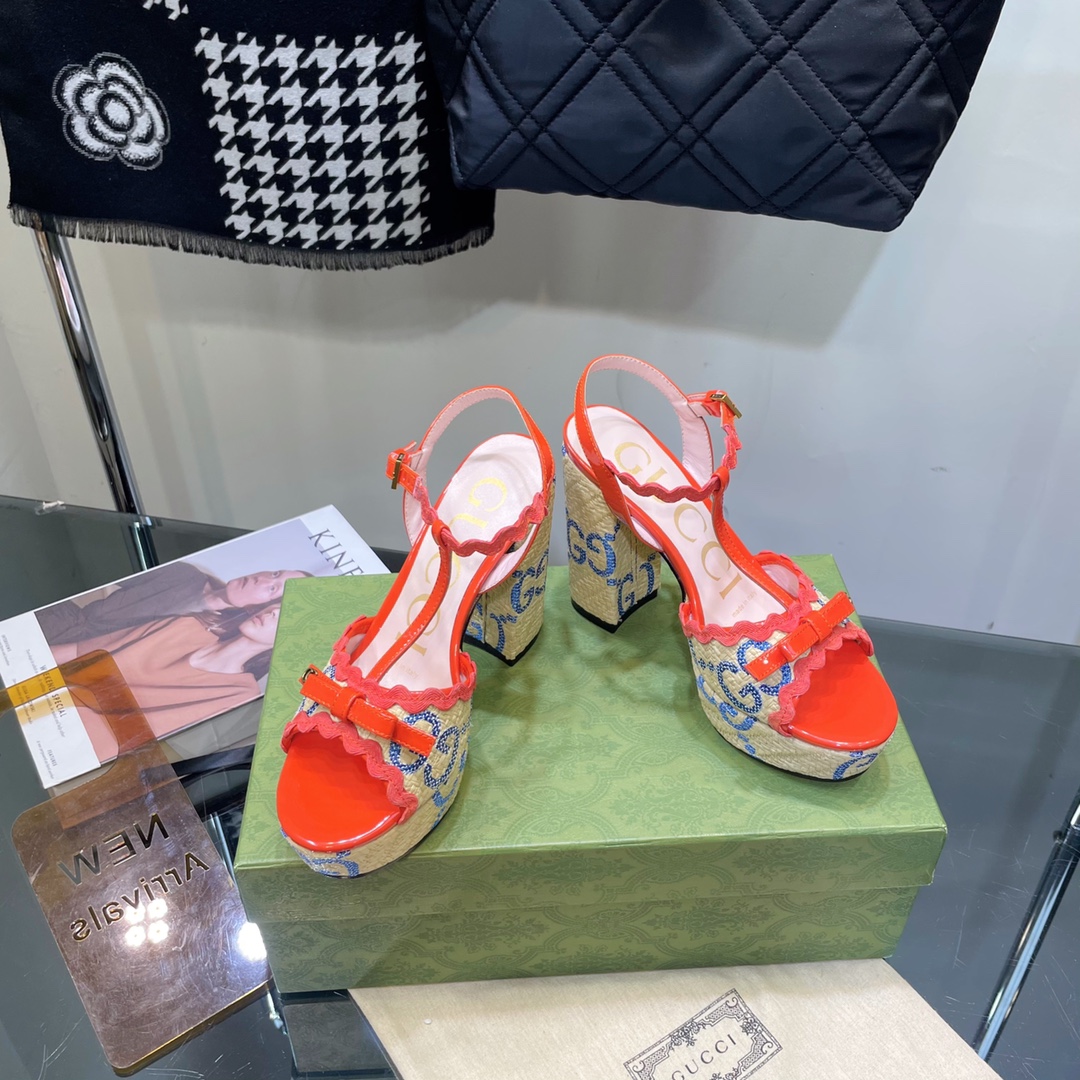 G*u*i sup*e platform sandals red ‎730022