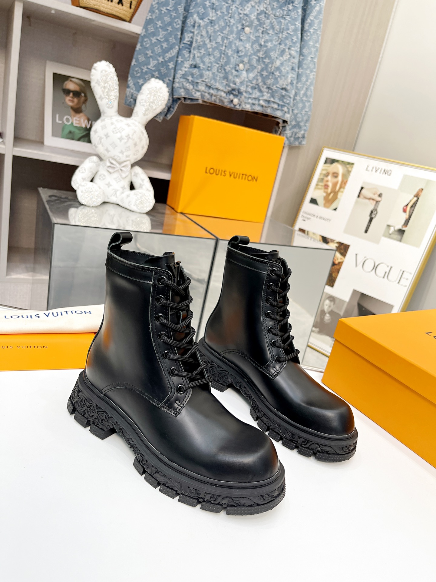 l**is V*t*n floral ankle boots black 1a9hac