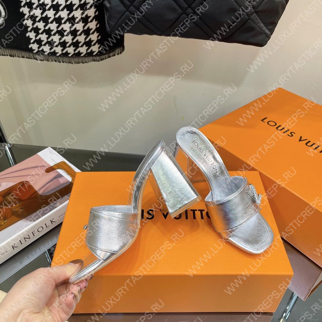 l**is V*t*n shake mule silver 1ab1kw