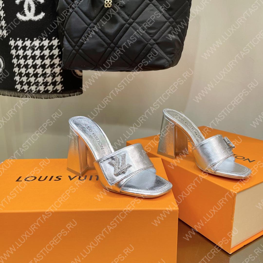 l**is V*t*n shake mule silver 1ab1kw