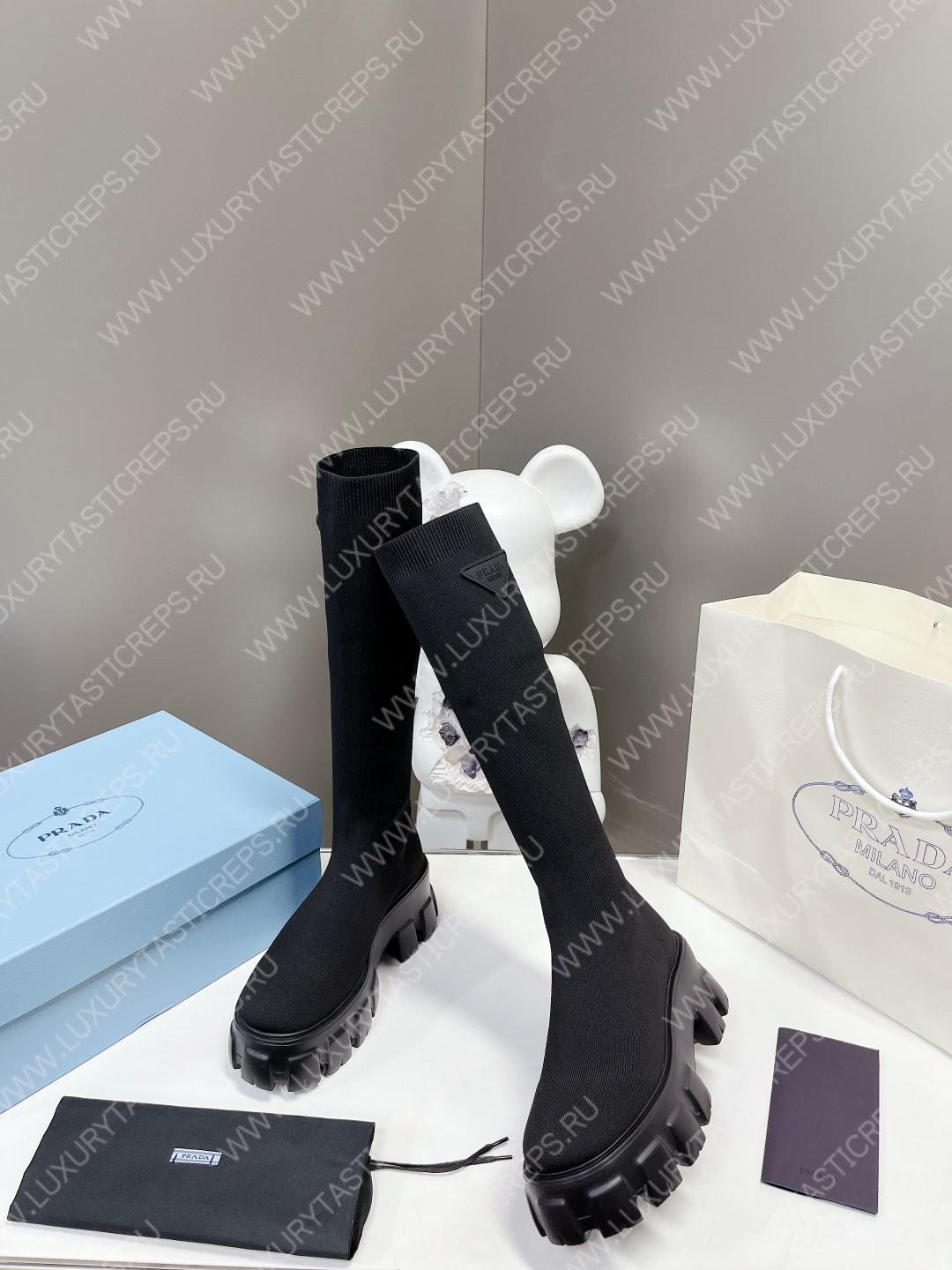 Pra*a monolith knit boots black 1w116n