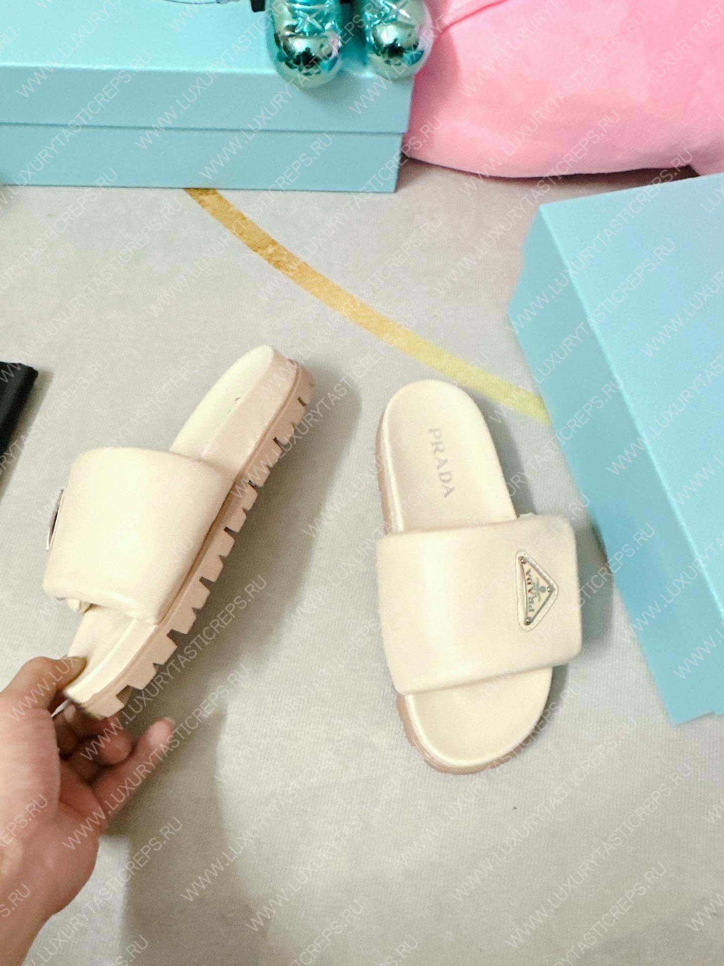 Pra*a soft padded slides off white 1xx648