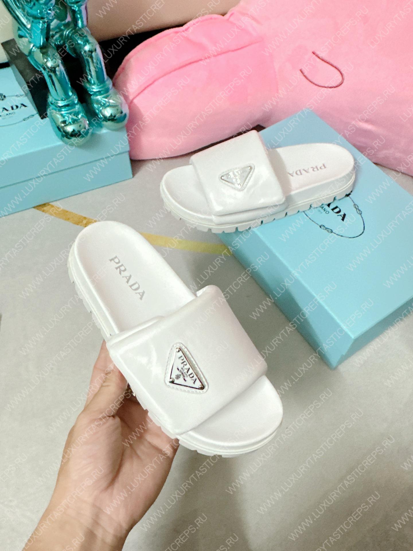 Pra*a soft padded slides white 1xx648