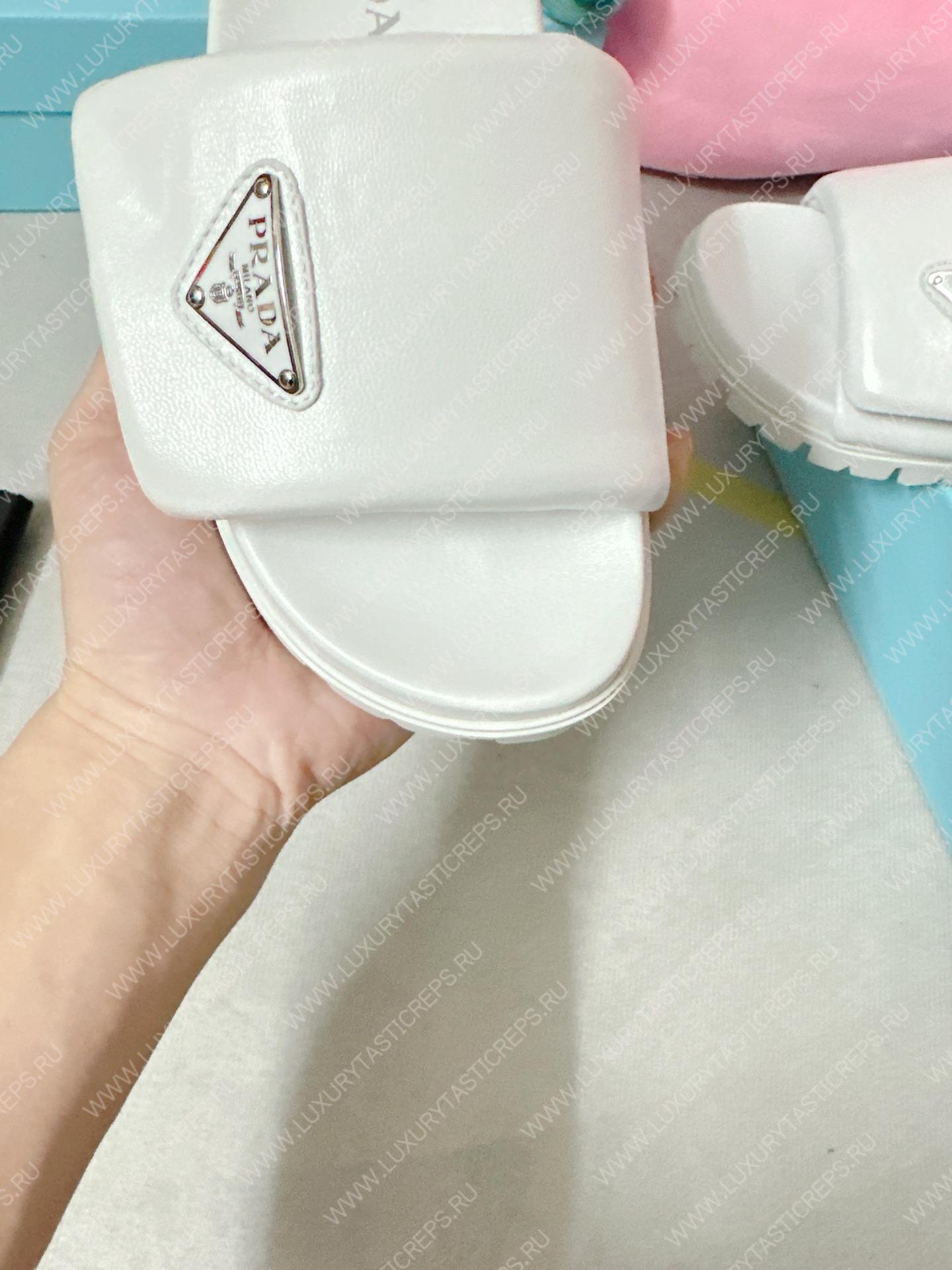 Pra*a soft padded slides white 1xx648
