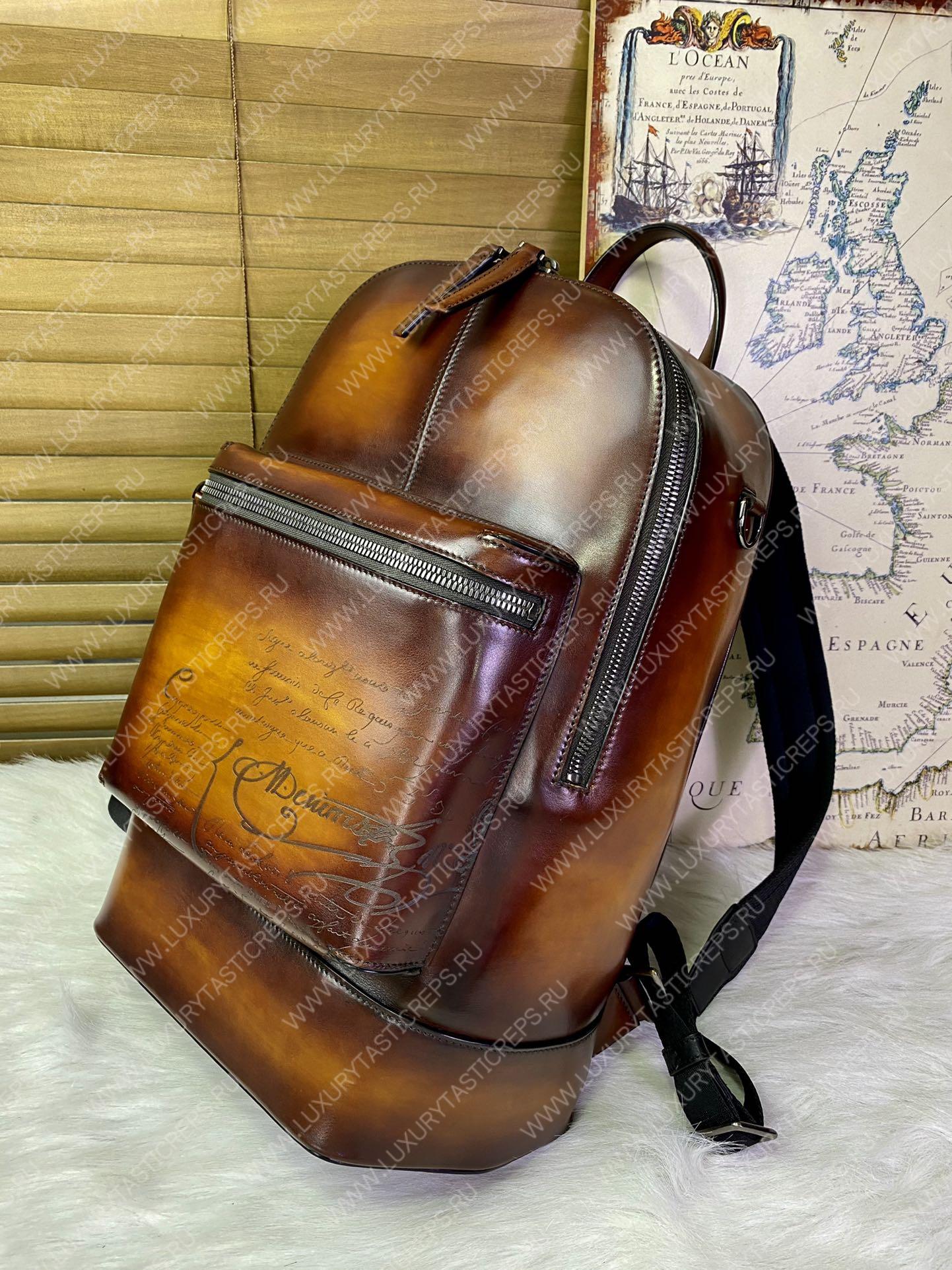 BERLUTI BACKPACK BROWN 7D3257