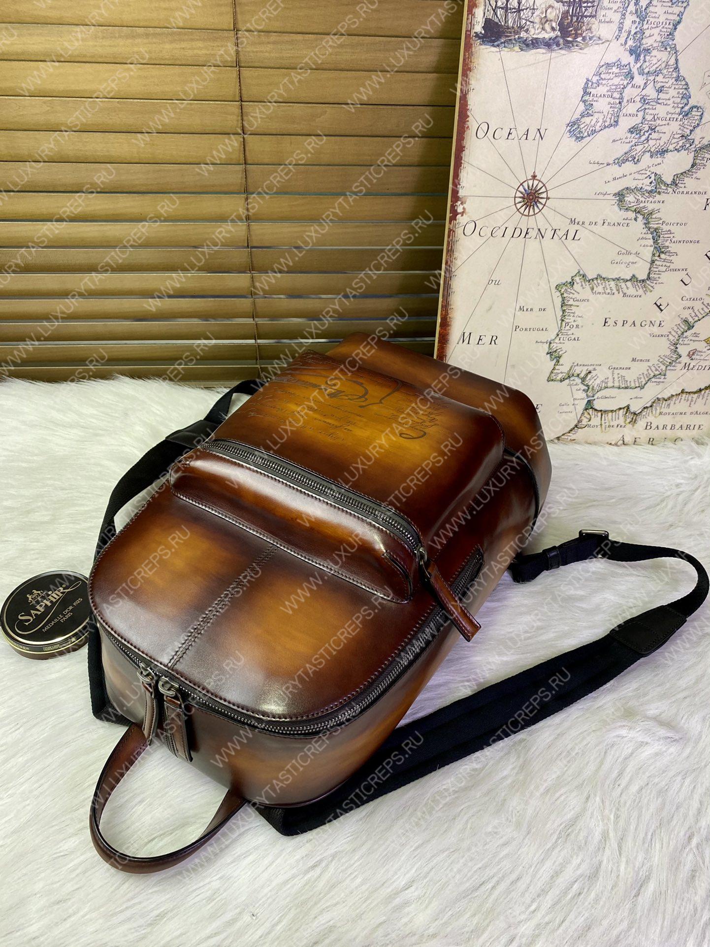 BERLUTI BACKPACK BROWN 7D3257