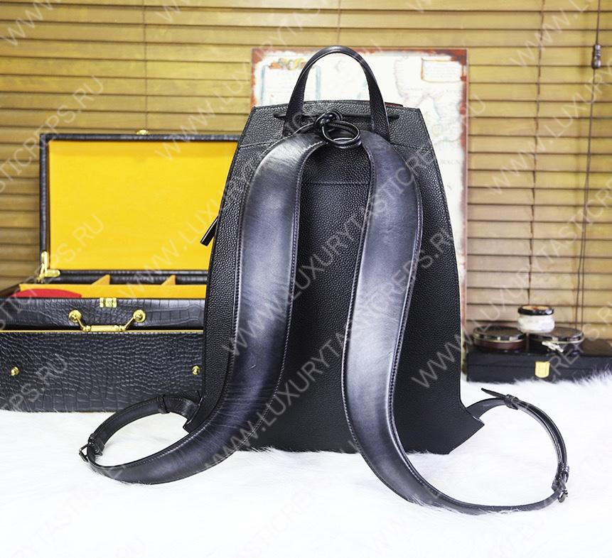 BERLUTI HORIZON MINI SCRITTO BACKPACK BLACK HORIZON_MINI-E2