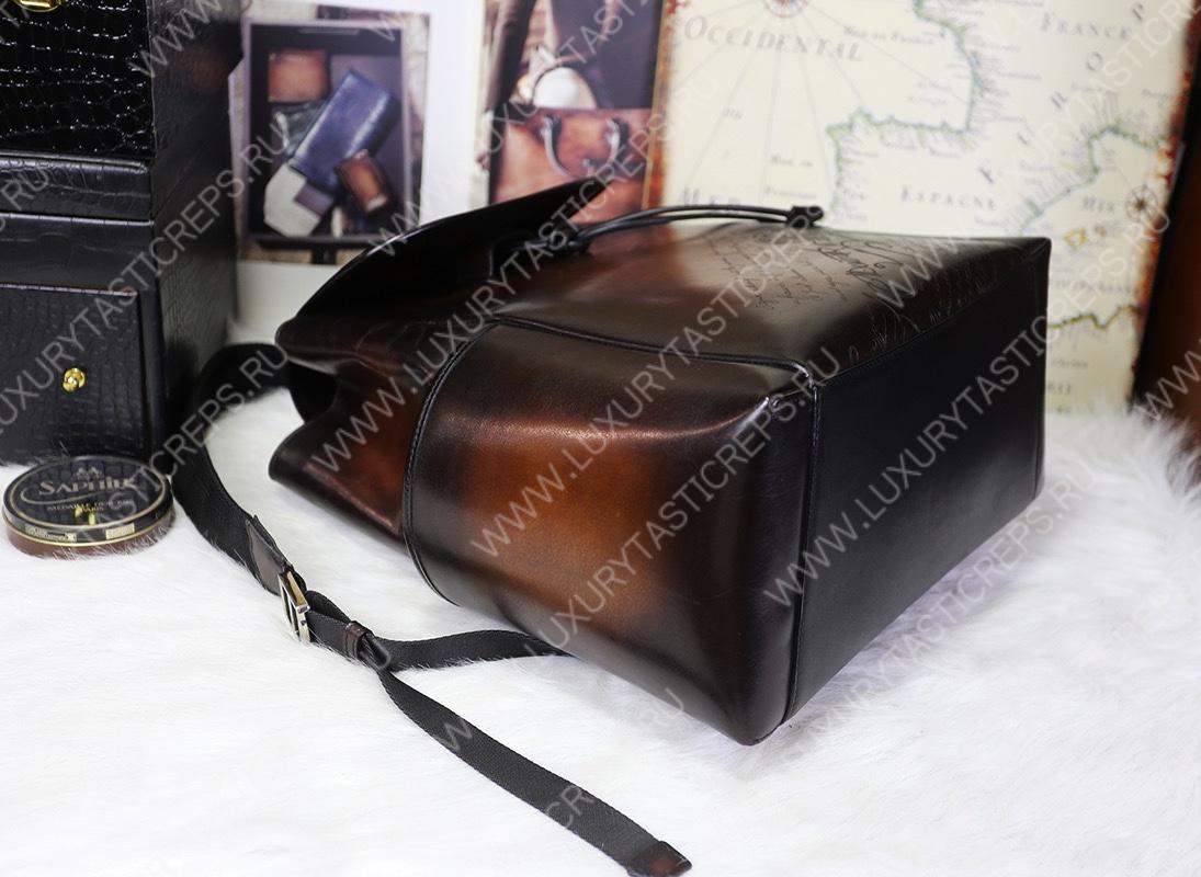 BERLUTI HORIZON MINI BACKPACK BROWN HORIZON_MINI-E2
