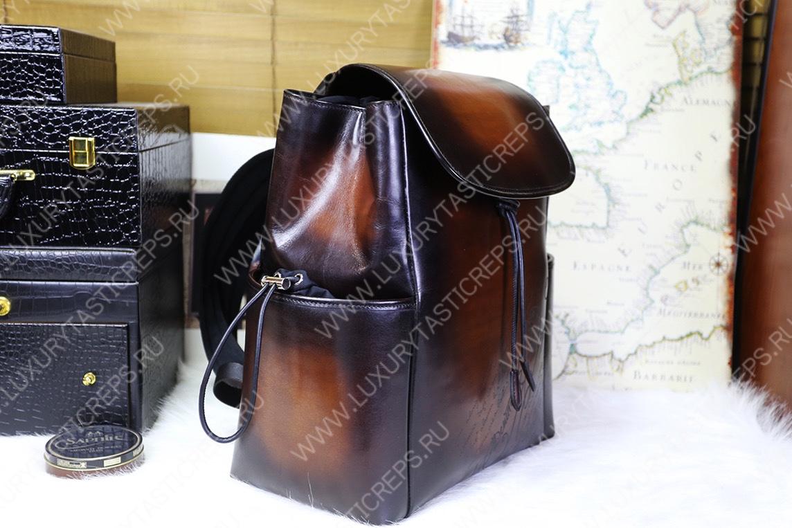 BERLUTI HORIZON MINI BACKPACK BROWN HORIZON_MINI-E2