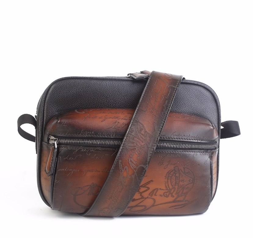 BERLUTI VENEZIA SCRITTO BACKPACK BROWN S5579-V2