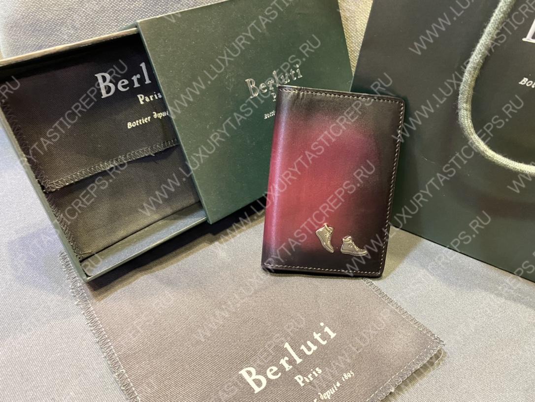 BERLUTI JAGUA LEATHER CARD HOLDER BURGUNDY JAGUA_NEO-JOUR-V1