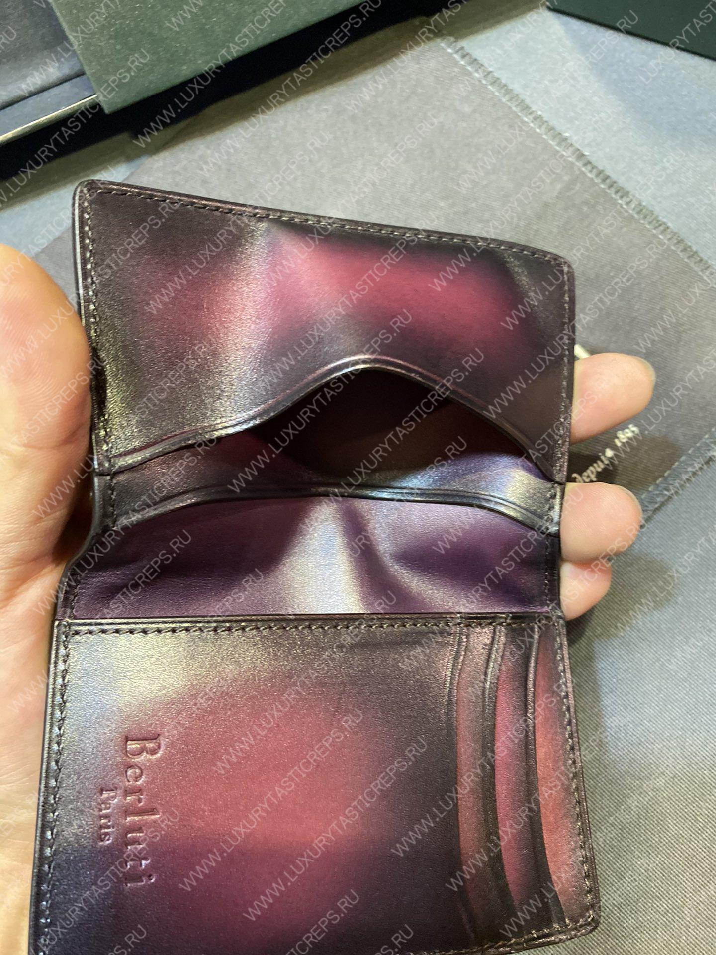 BERLUTI JAGUA LEATHER CARD HOLDER BURGUNDY JAGUA_NEO-JOUR-V1