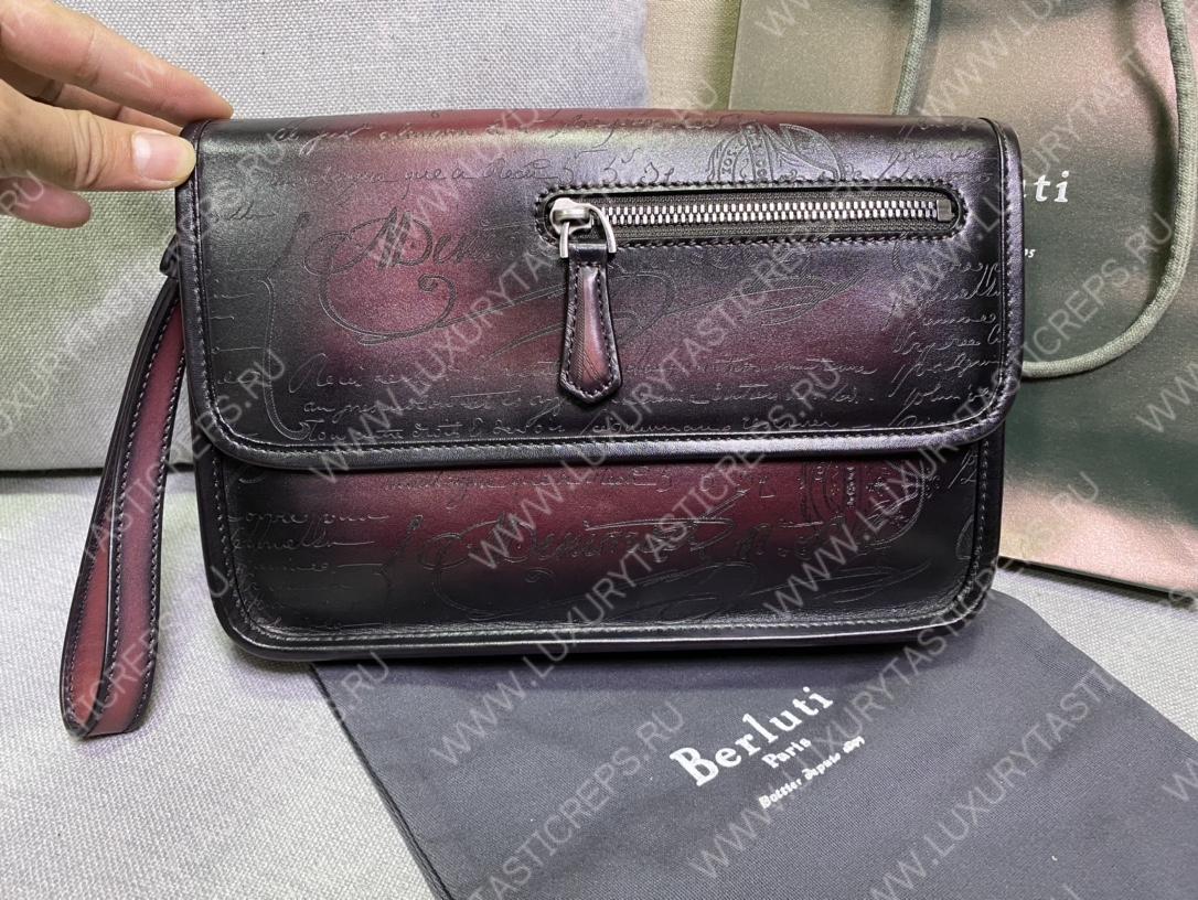 BERLUTI CIGAR CASE 3 BURGUNDY 748751V