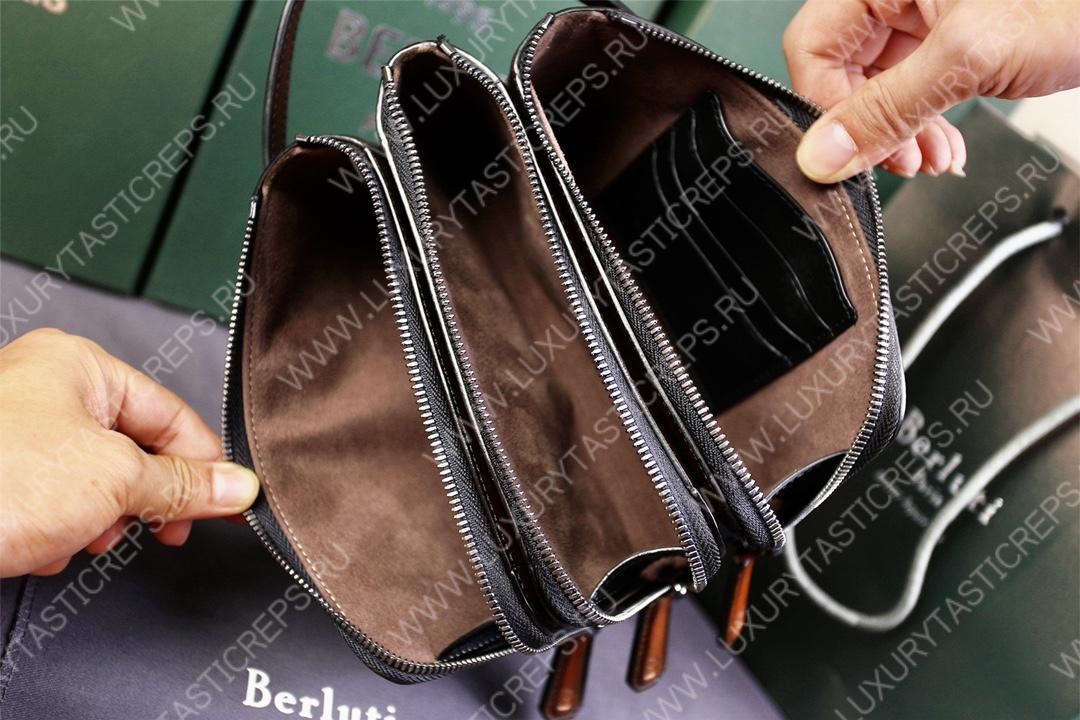 BERLUTI TIRIWA SCRITTO LEATHER POUCH REDDISH BROWN TIRIWA_NEO-JOUR-V2