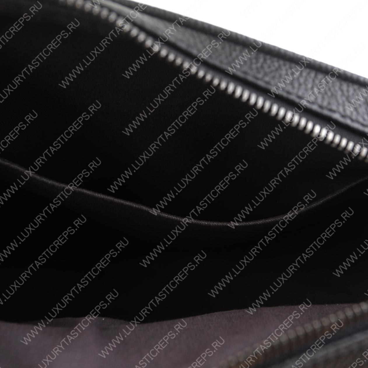 BERLUTI SCRITTO MESSENGER BAG BLACK, GREY AND WINE S-1063