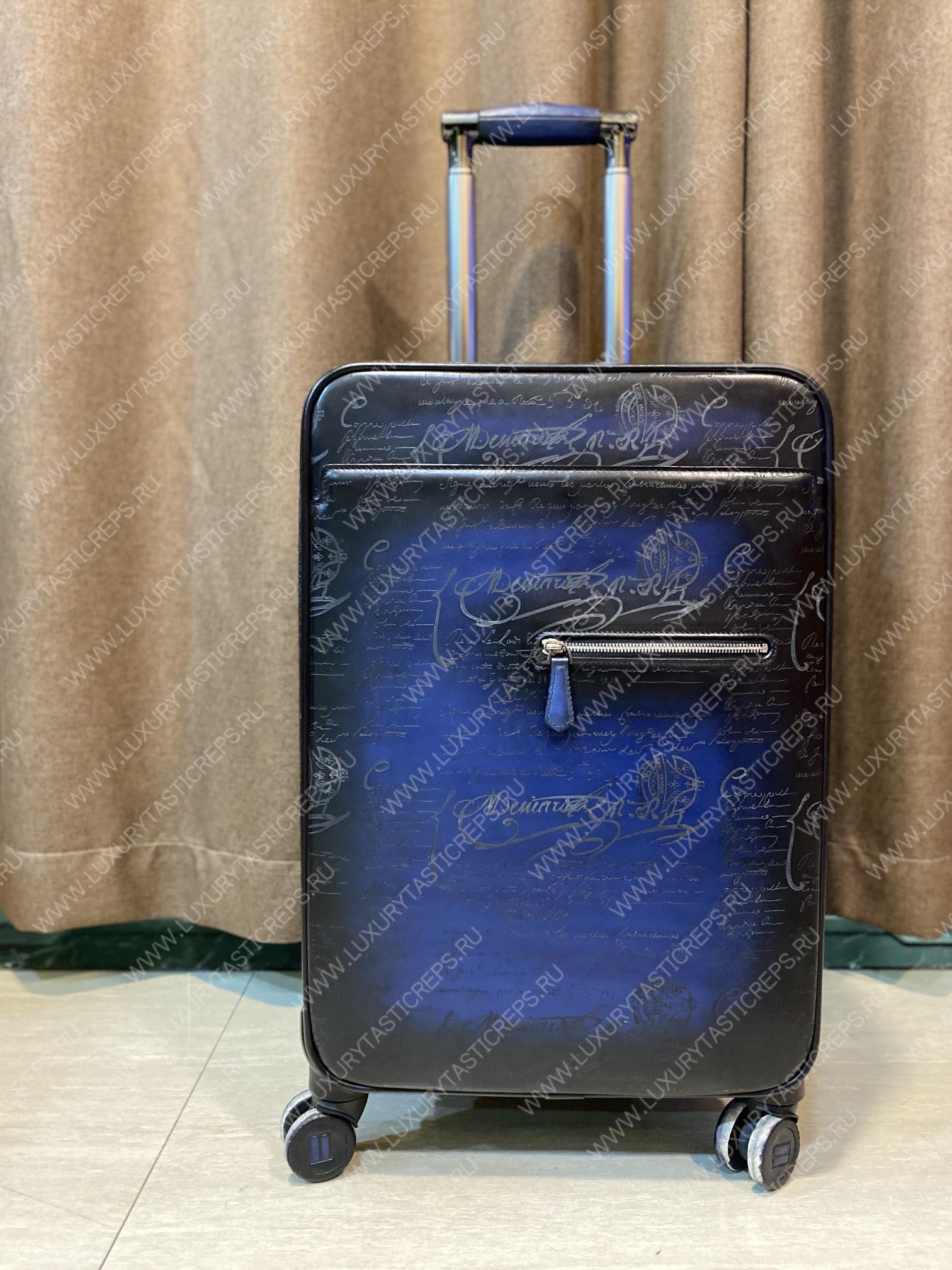 BERLUTI FORMULA 1004 ROLLING SUITCASE BROWN 1004_II-SCRITTO