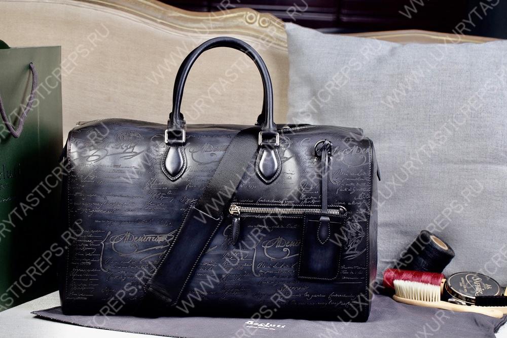 BERLUTI JOUR OFF MM TRAVEL BAG BLACK  JOUR_OFF_MM_NEO-V2