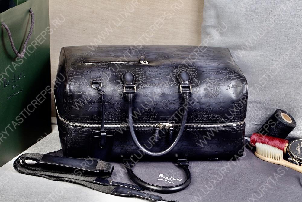 BERLUTI JOUR OFF MM TRAVEL BAG BLACK  JOUR_OFF_MM_NEO-V2
